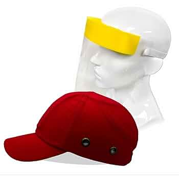 Lucent Path Red Baseball Safety Bump Cap Helmet Hard Hat